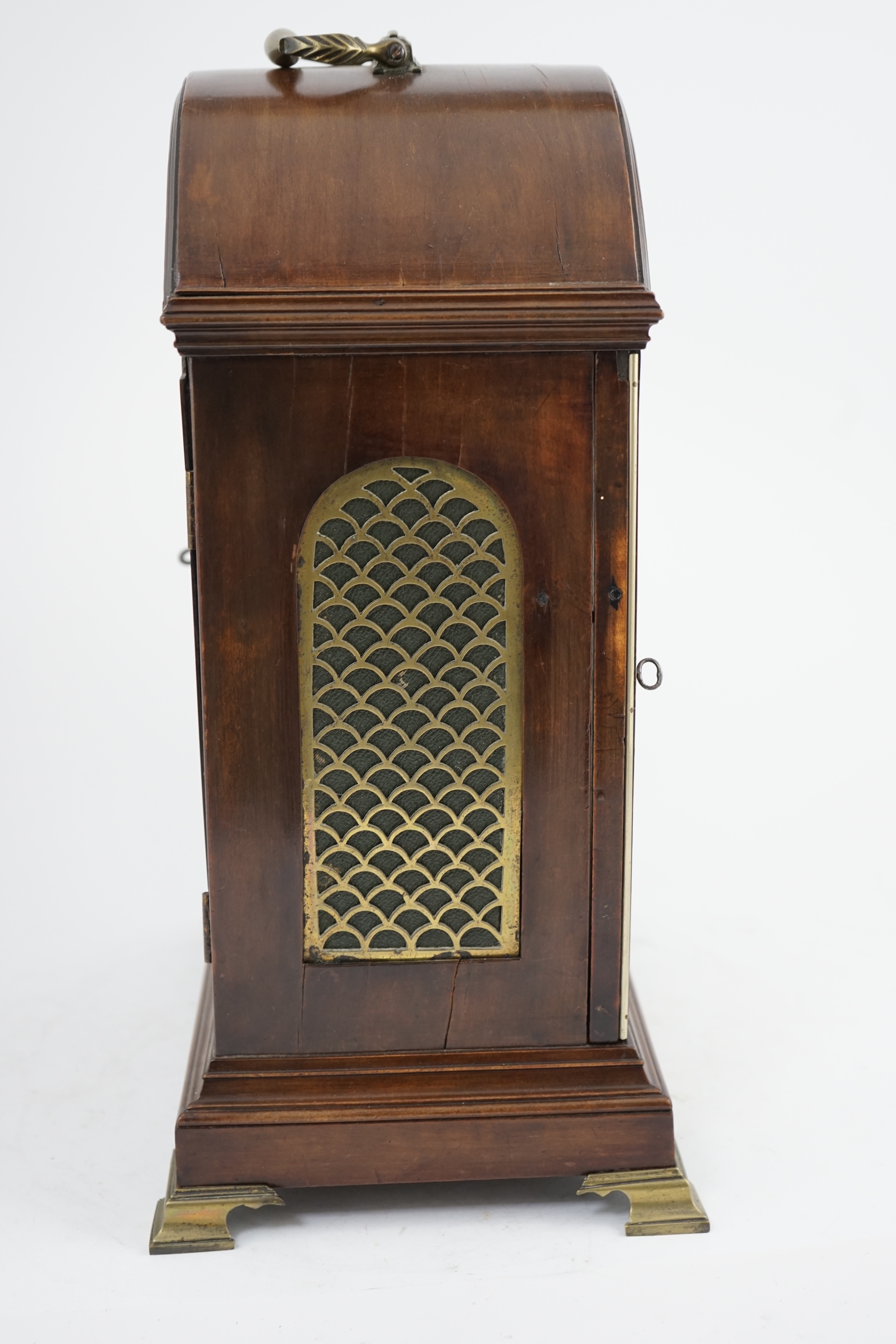 Benjamin Reed of Plymouth. A George III pearwood bracket clock